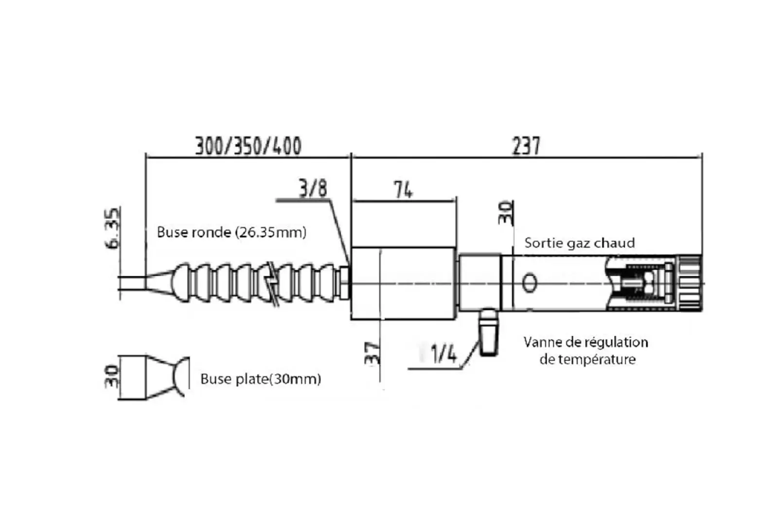 DIMENSIONS TECHNIQUES