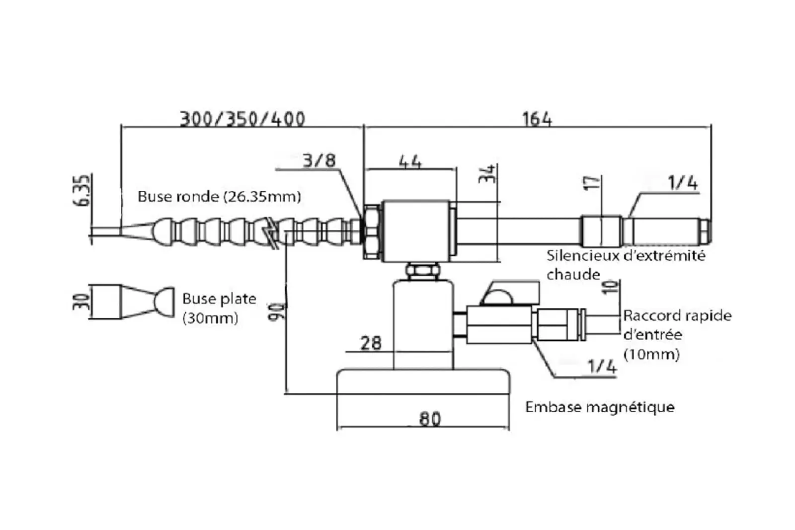DIMENSIONS TECHNIQUES