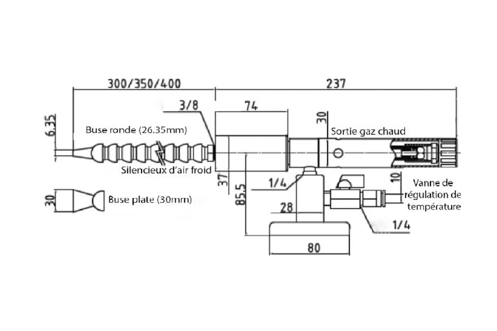 DIMENSIONS TECHNIQUES